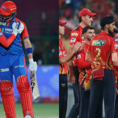 Delhi Capitals players celebrate a thrilling three-wicket win over Punjab Kings in a record IPL 2026 chase.