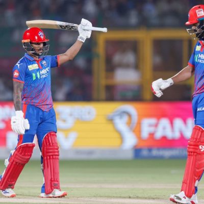 Delhi Capitals players celebrate after chasing a record 226 against Rajasthan Royals in IPL 2026.
