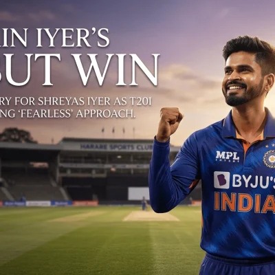 Captain Iyer's Debut Win: Shreyas Iyer Secures Maiden T20I Victory